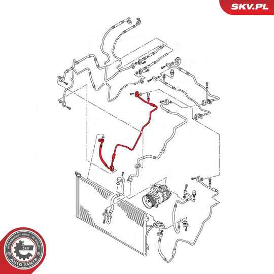 43SKV582 - High-/Low Pressure Line, air conditioning 