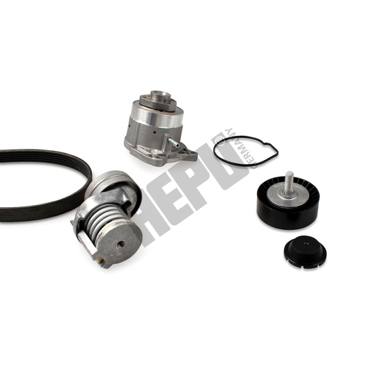 PK06561 - Water Pump + V-Ribbed Belt Set 