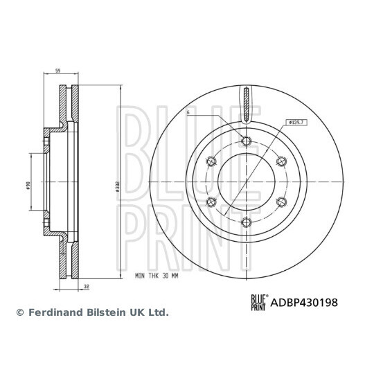 ADBP430198 - Bromsskiva 