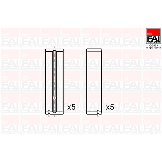 BM1150-025 - Crankshaft Bearings 