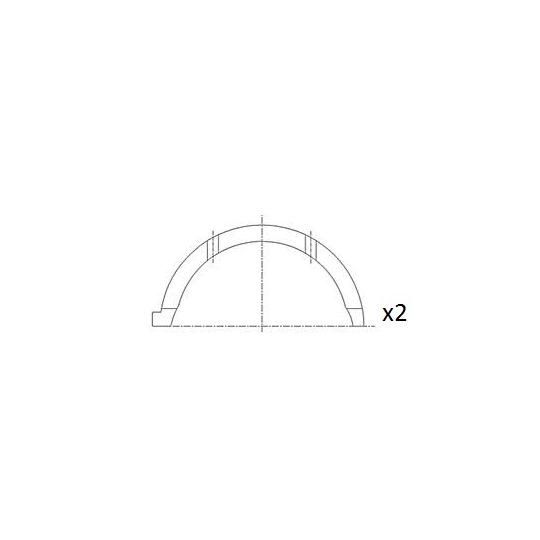 BT3043-STD - Distansskiva, vevaxel 