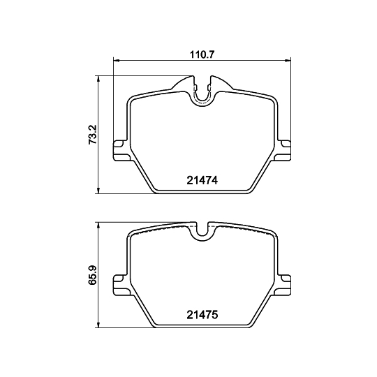 MDB3389 - Brake Pad Set, disc brake 