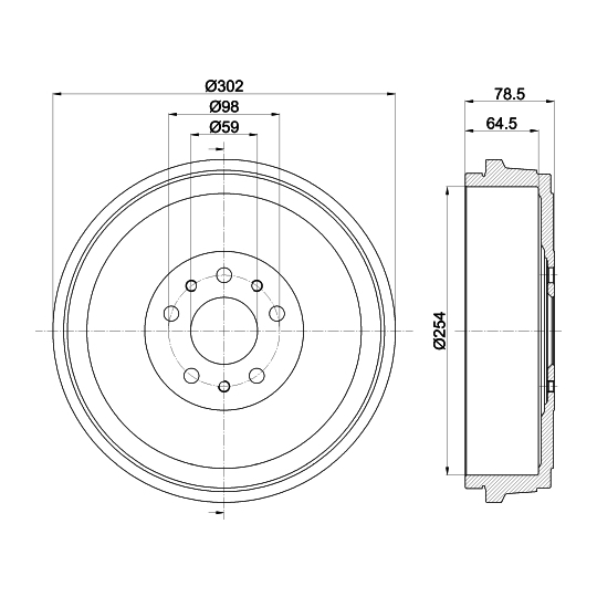 MBD419 - Brake Drum 