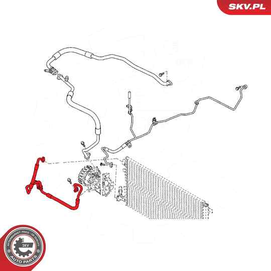 54SKV688 - High-/Low Pressure Line, air conditioning 