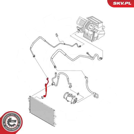 54SKV633 - High-/Low Pressure Line, air conditioning 