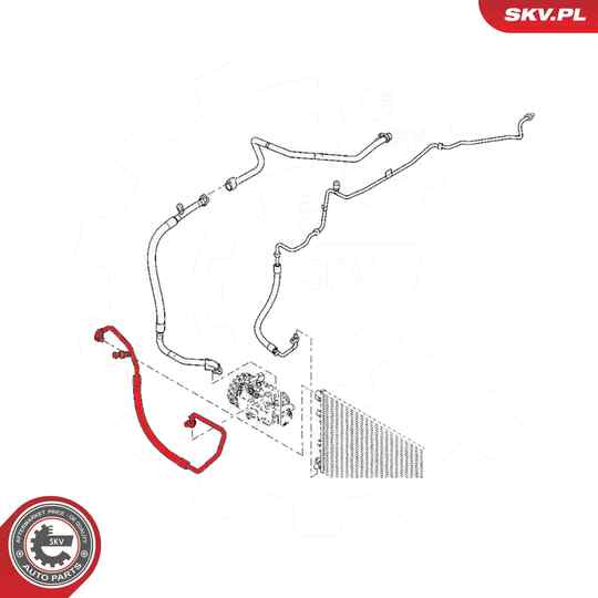 54SKV695 - High-/Low Pressure Line, air conditioning 