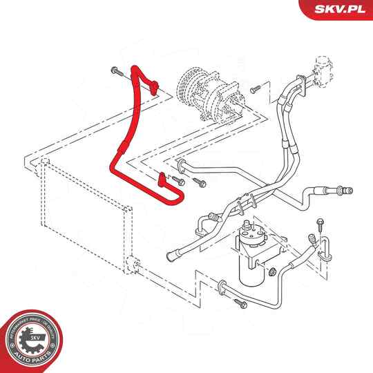 54SKV691 - High-/Low Pressure Line, air conditioning 