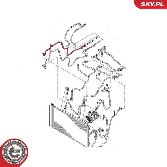 43SKV583 - High-/Low Pressure Line, air conditioning 