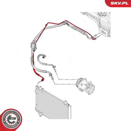 54SKV682 - High-/Low Pressure Line, air conditioning 