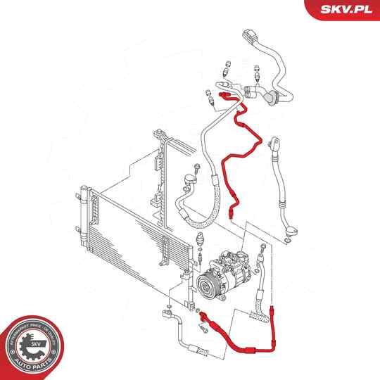 43SKV570 - High-/Low Pressure Line, air conditioning 