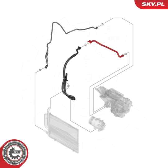 54SKV620 - High-/Low Pressure Line, air conditioning 