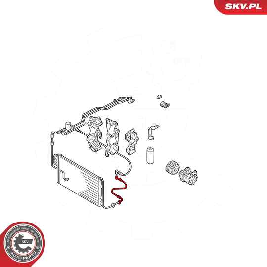 54SKV737 - High-/Low Pressure Line, air conditioning 