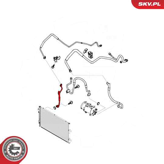 54SKV622 - High-/Low Pressure Line, air conditioning 