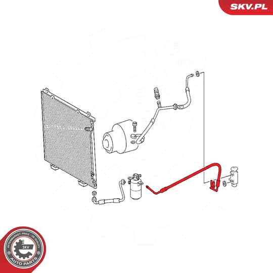 54SKV654 - High-/Low Pressure Line, air conditioning 