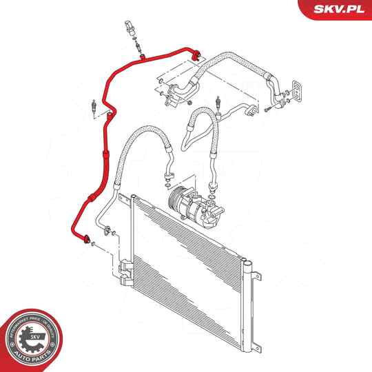 43SKV557 - High-/Low Pressure Line, air conditioning 