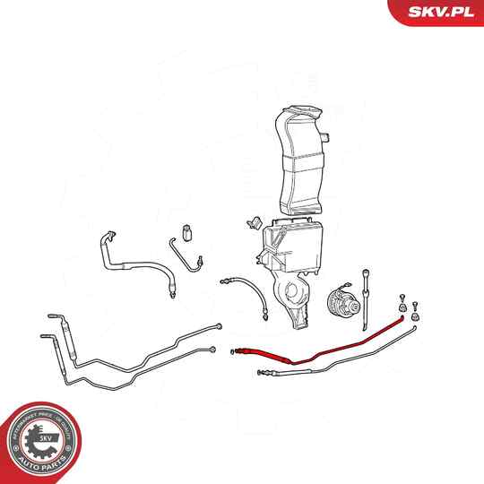 54SKV734 - High-/Low Pressure Line, air conditioning 