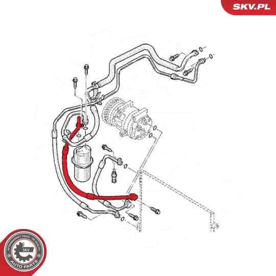 54SKV677 - High-/Low Pressure Line, air conditioning 