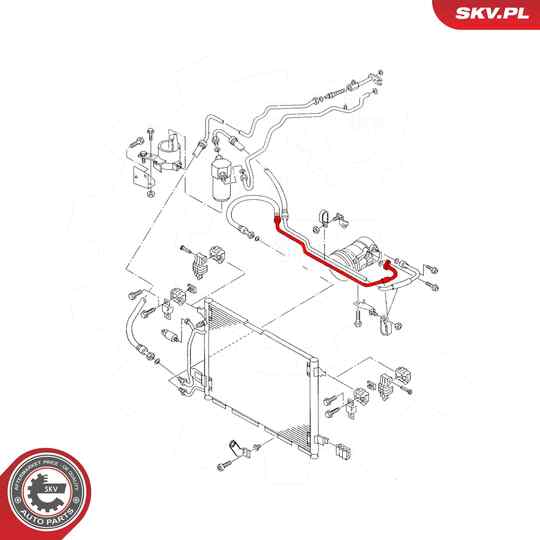 54SKV738 - High-/Low Pressure Line, air conditioning 