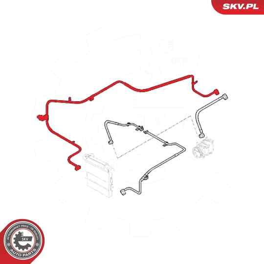 54SKV640 - High-/Low Pressure Line, air conditioning 