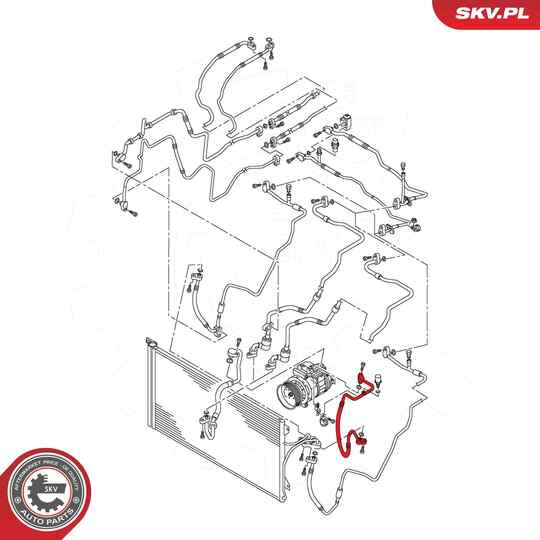 43SKV579 - High-/Low Pressure Line, air conditioning 