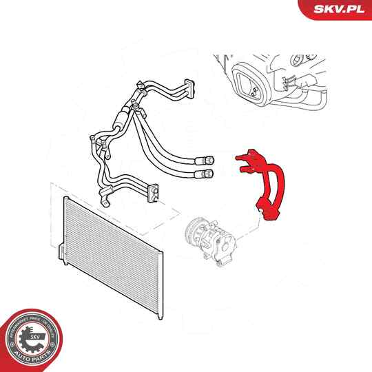 54SKV616 - High-/Low Pressure Line, air conditioning 