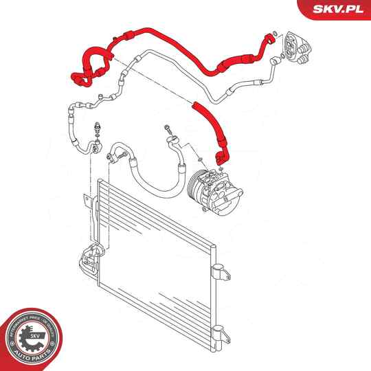 43SKV556 - High-/Low Pressure Line, air conditioning 