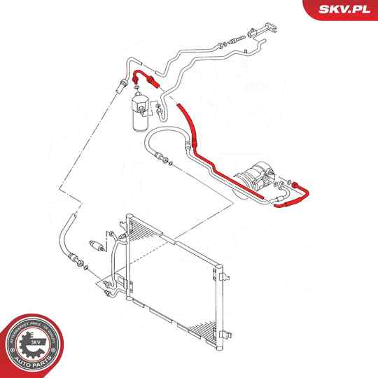 43SKV565 - High-/Low Pressure Line, air conditioning 