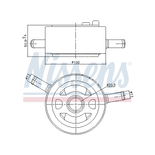 91435 - Oil Cooler, engine oil 