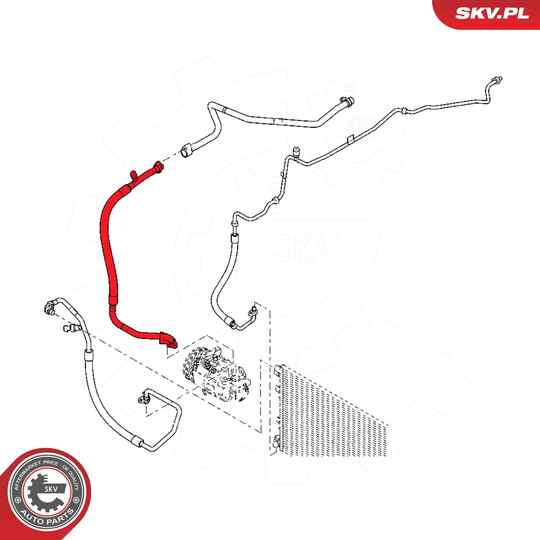 54SKV667 - High-/Low Pressure Line, air conditioning 