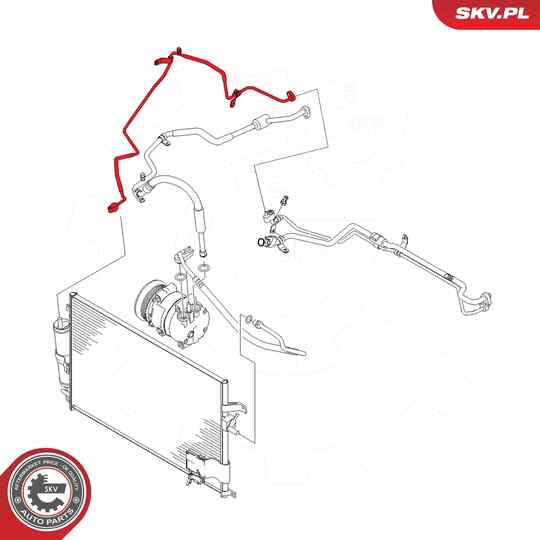 43SKV588 - High-/Low Pressure Line, air conditioning 