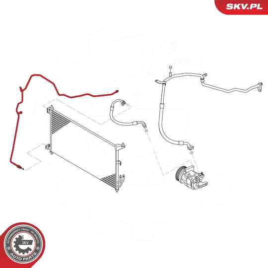 54SKV678 - High-/Low Pressure Line, air conditioning 