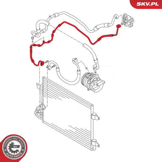 54SKV716 - High-/Low Pressure Line, air conditioning 