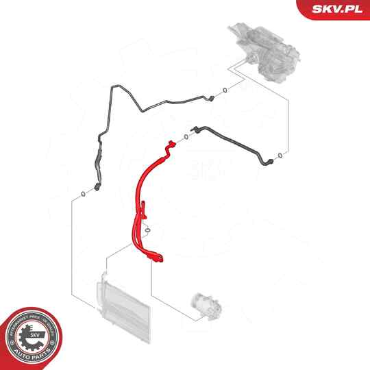 54SKV625 - High-/Low Pressure Line, air conditioning 