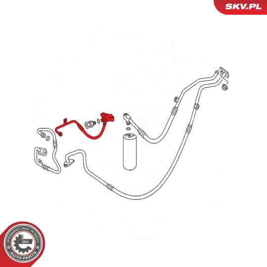 54SKV657 - High-/Low Pressure Line, air conditioning 