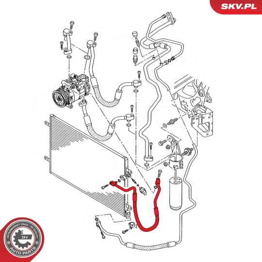 43SKV575 - High-/Low Pressure Line, air conditioning 