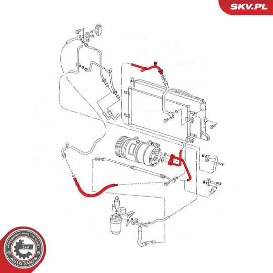 54SKV632 - High-/Low Pressure Line, air conditioning 