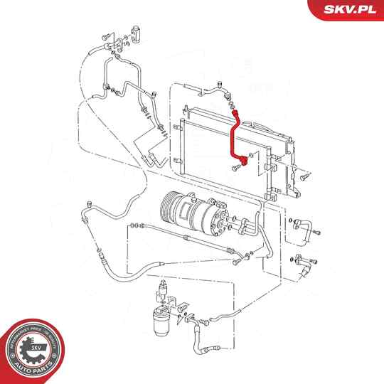 54SKV630 - High-/Low Pressure Line, air conditioning 