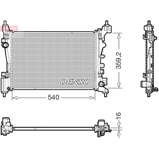 DRM20130 - Radiator, engine cooling 