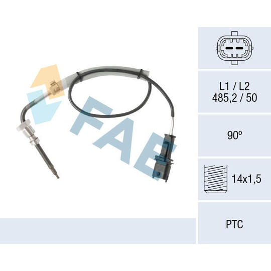 68032 - Sensor, exhaust gas temperature 