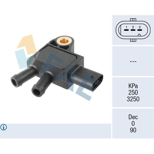 16163 - Sensor, avgastryck 