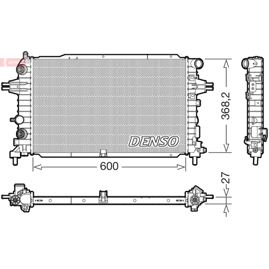 DRM20129 - Radiator, engine cooling 