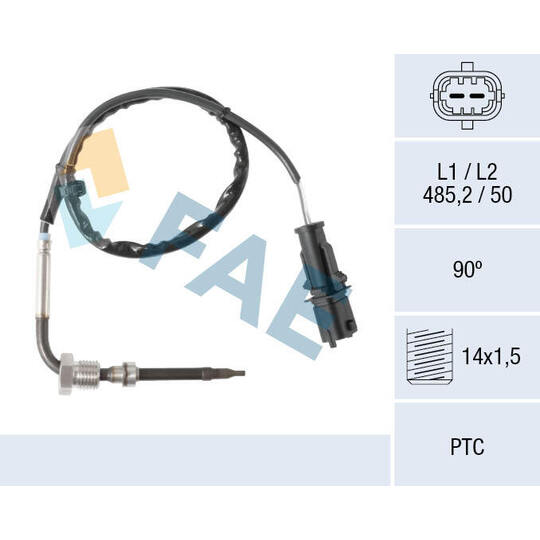 68114 - Sensor, avgastemperatur 