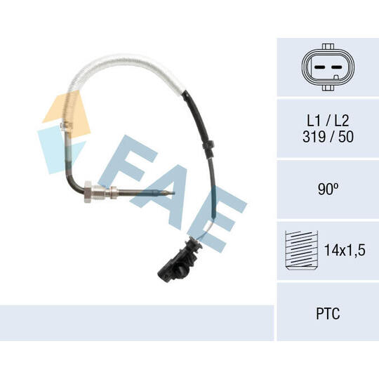 68103 - Sensor, avgastemperatur 