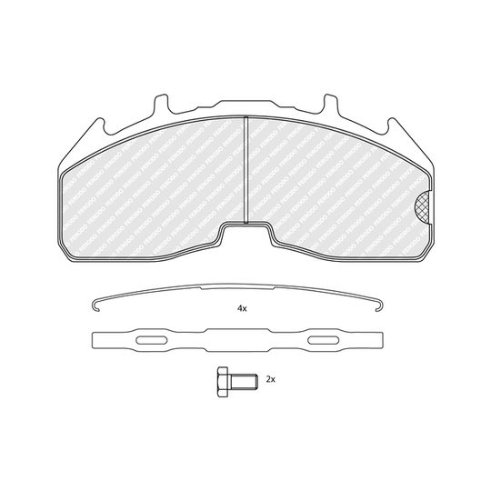 FCV5496B - Brake Pad Set, disc brake 