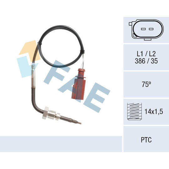 68121 - Sensor, avgastemperatur 