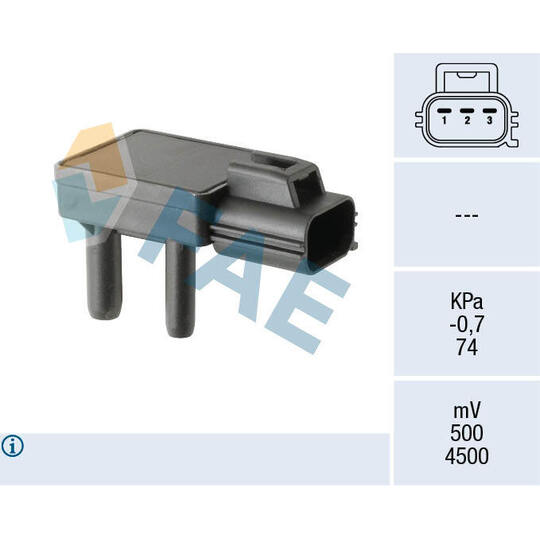 16130 - Sensor, exhaust pressure 