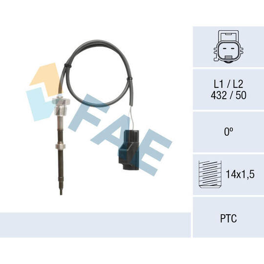 68135 - Sensor, avgastemperatur 