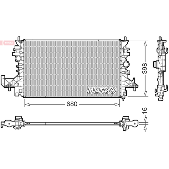 DRM20128 - Radiator, engine cooling 