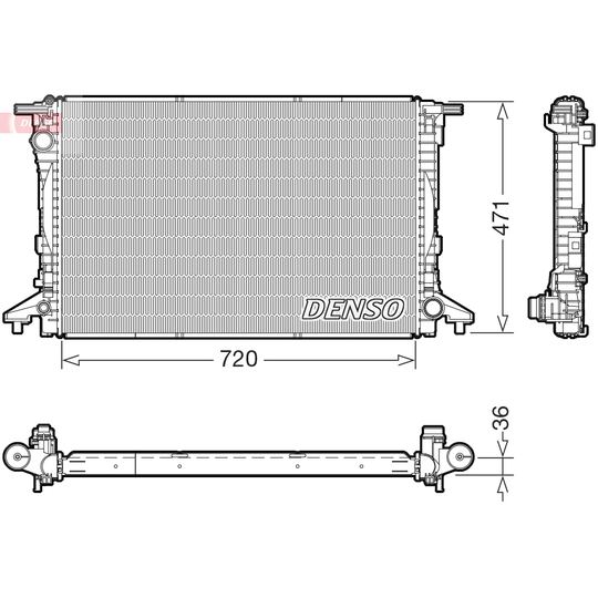 DRM02047 - Radiator, engine cooling 