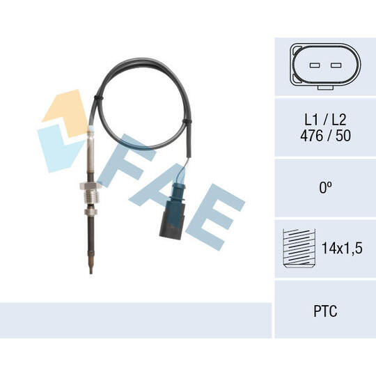 68134 - Sensor, avgastemperatur 